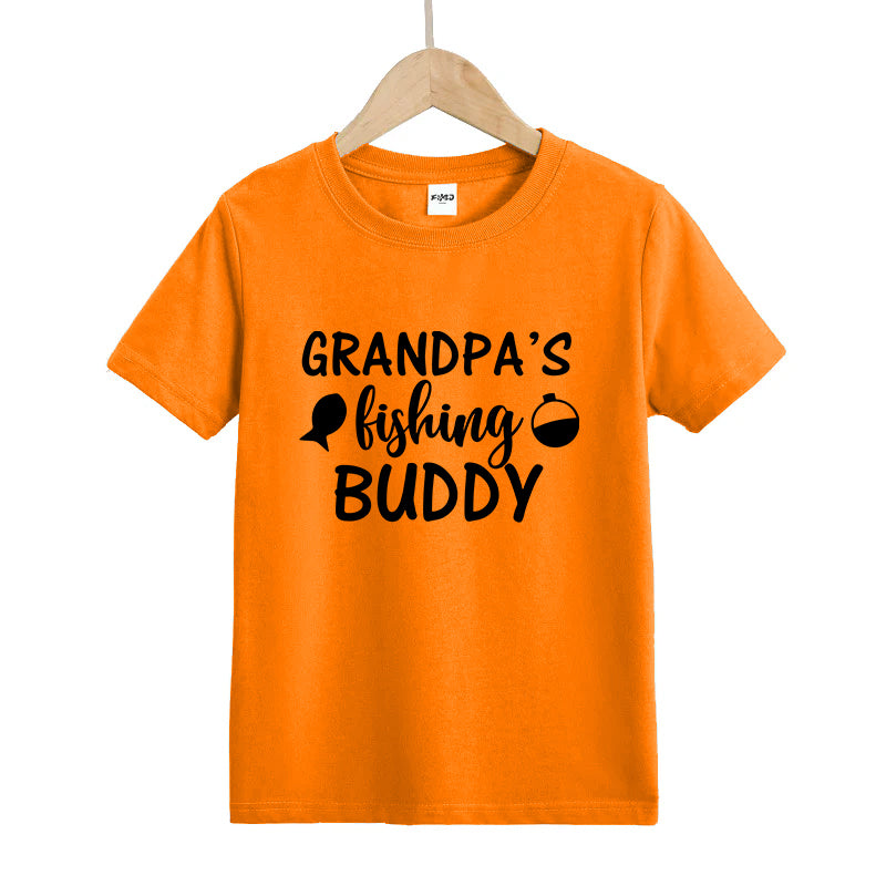 grandpa's fishing buddy Kid's T-Shirts