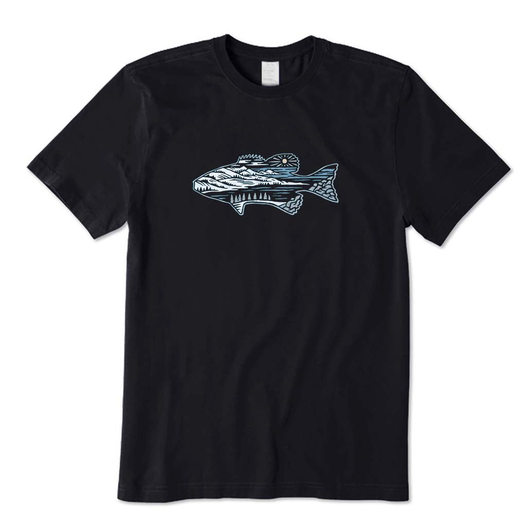 Fish and Scenery Shirt T-Shirt