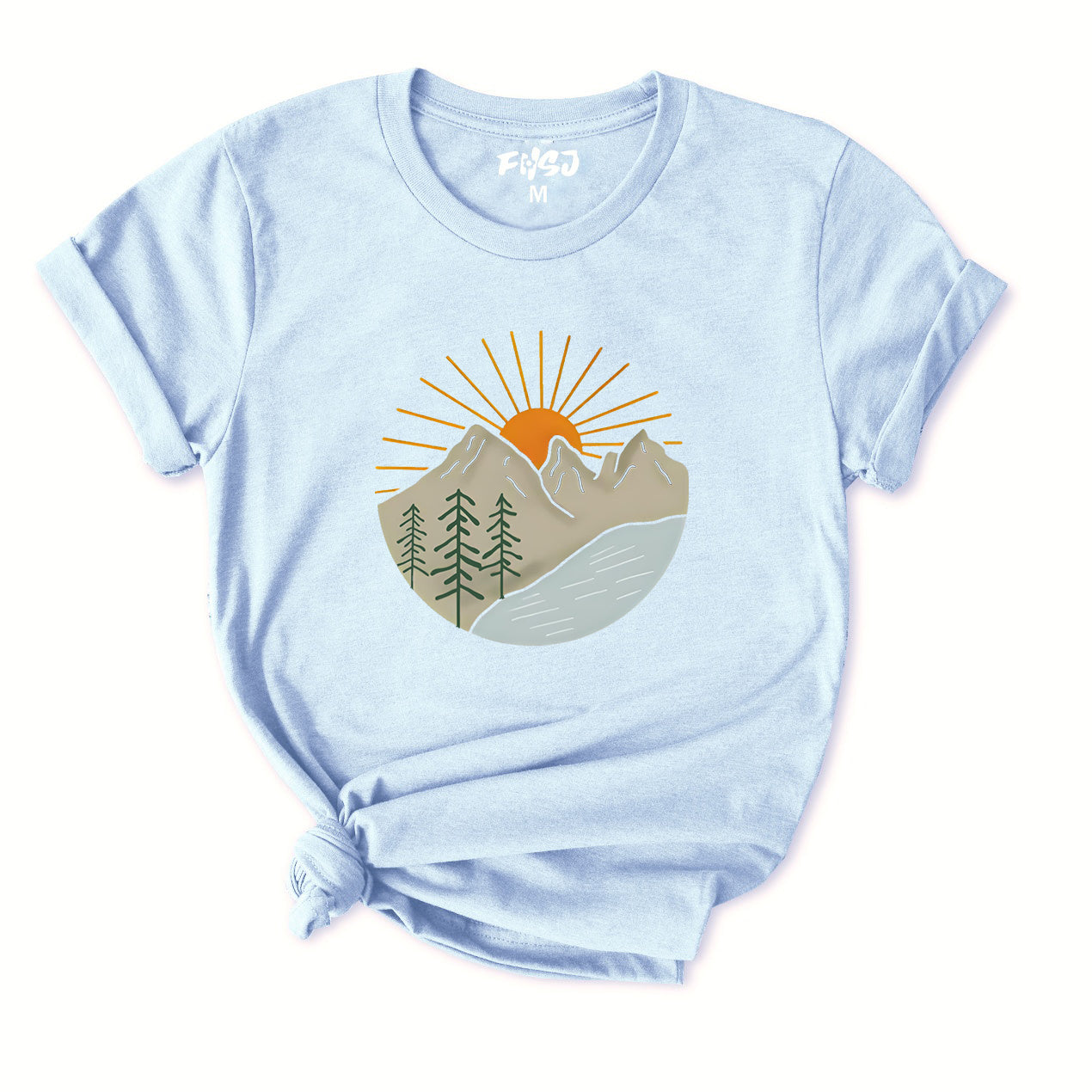 Mountain Scene T-Shirt for Women