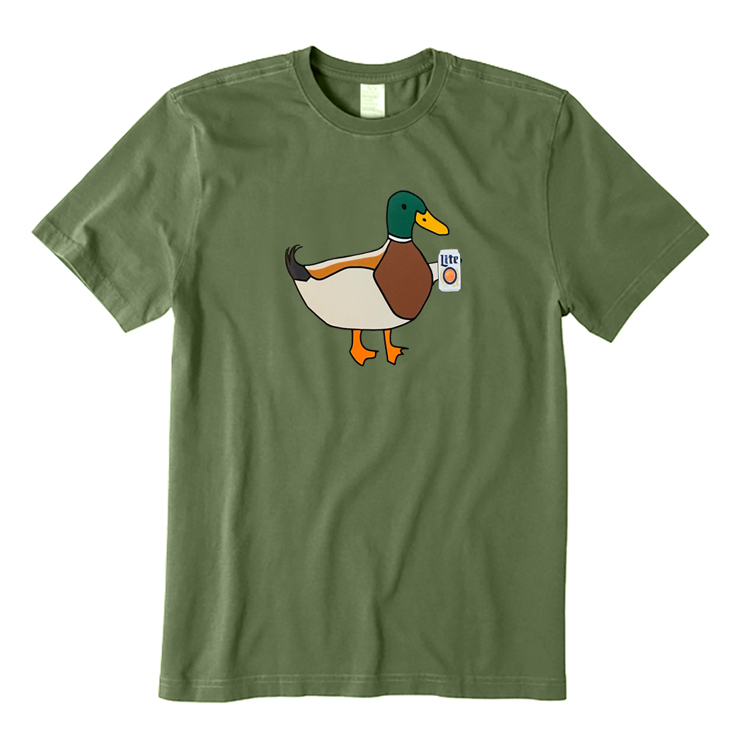 Mallard Duck with Beer T-shirt