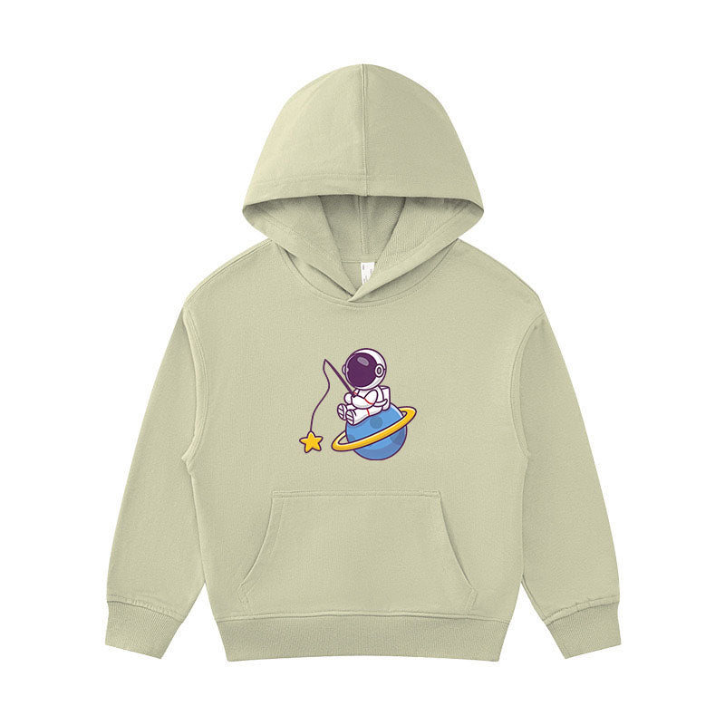 Astronaut Fishing in The Sea of stars Kid's Hoodie