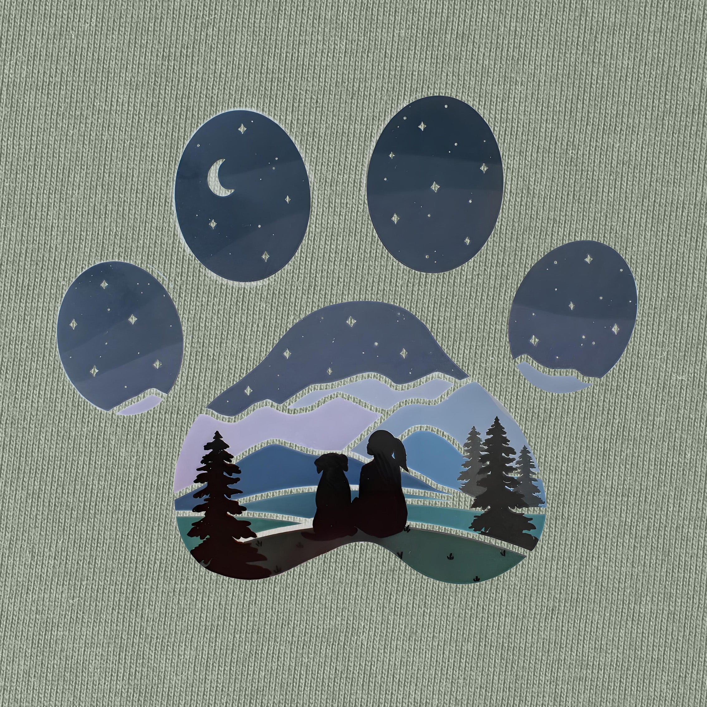 Girl with Dog T-Shirt for Women