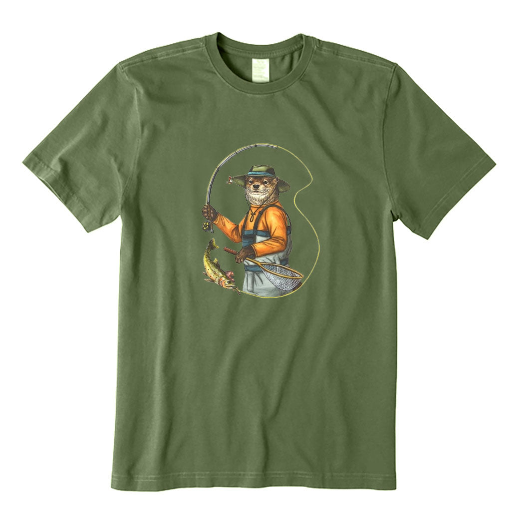 Otter Fishing T-Shirt
