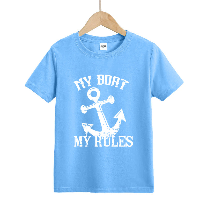 My Boat My Rules Kids T-Shirt