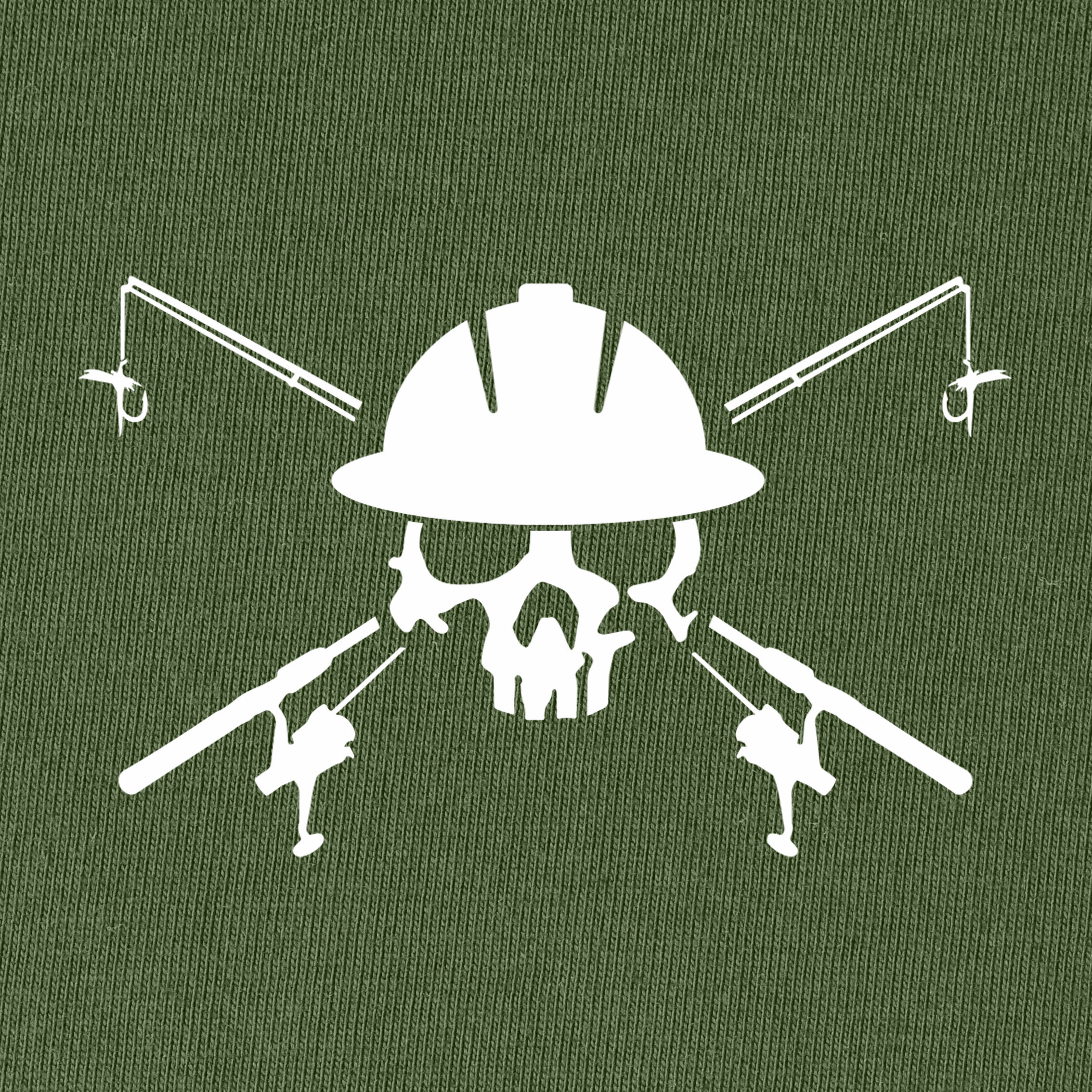 Fishing Skull and Poles T-Shirt