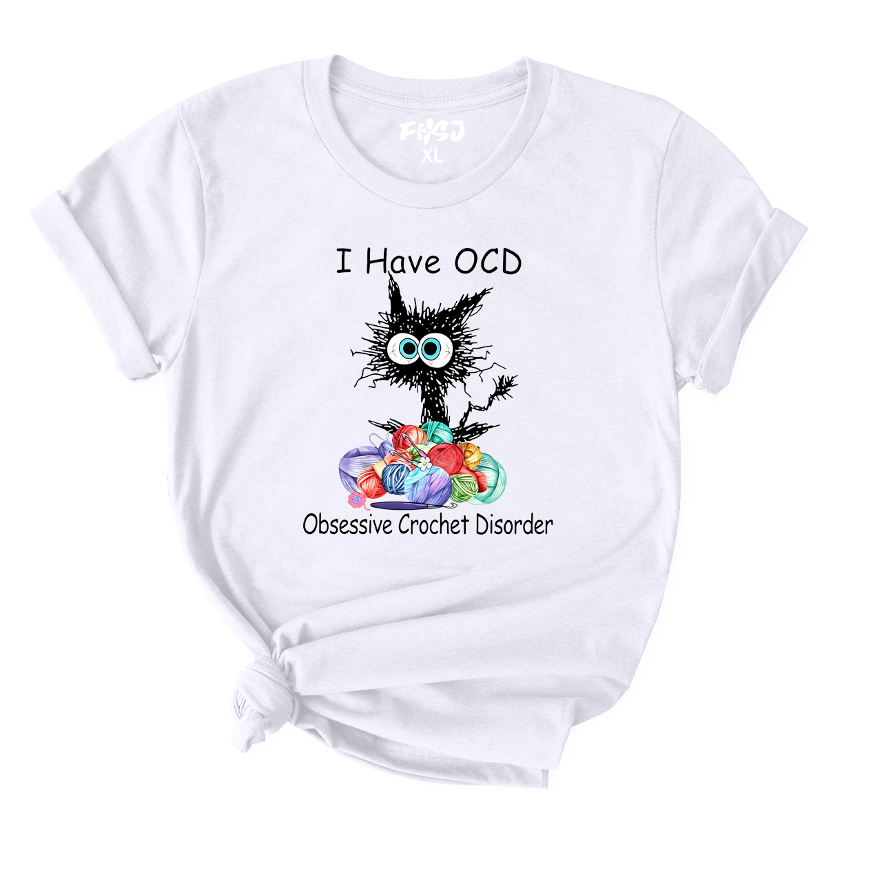 Obsessive Crochet Disorder Cat T-Shirt for Women
