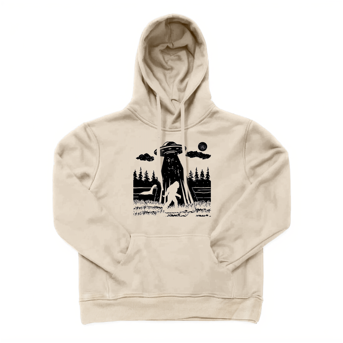 Bigfoot Camping Hiking Hoodie