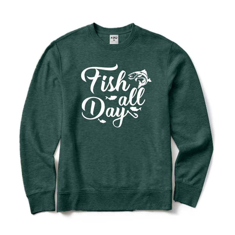 Fish All Day Performance Crewneck Sweatshirt