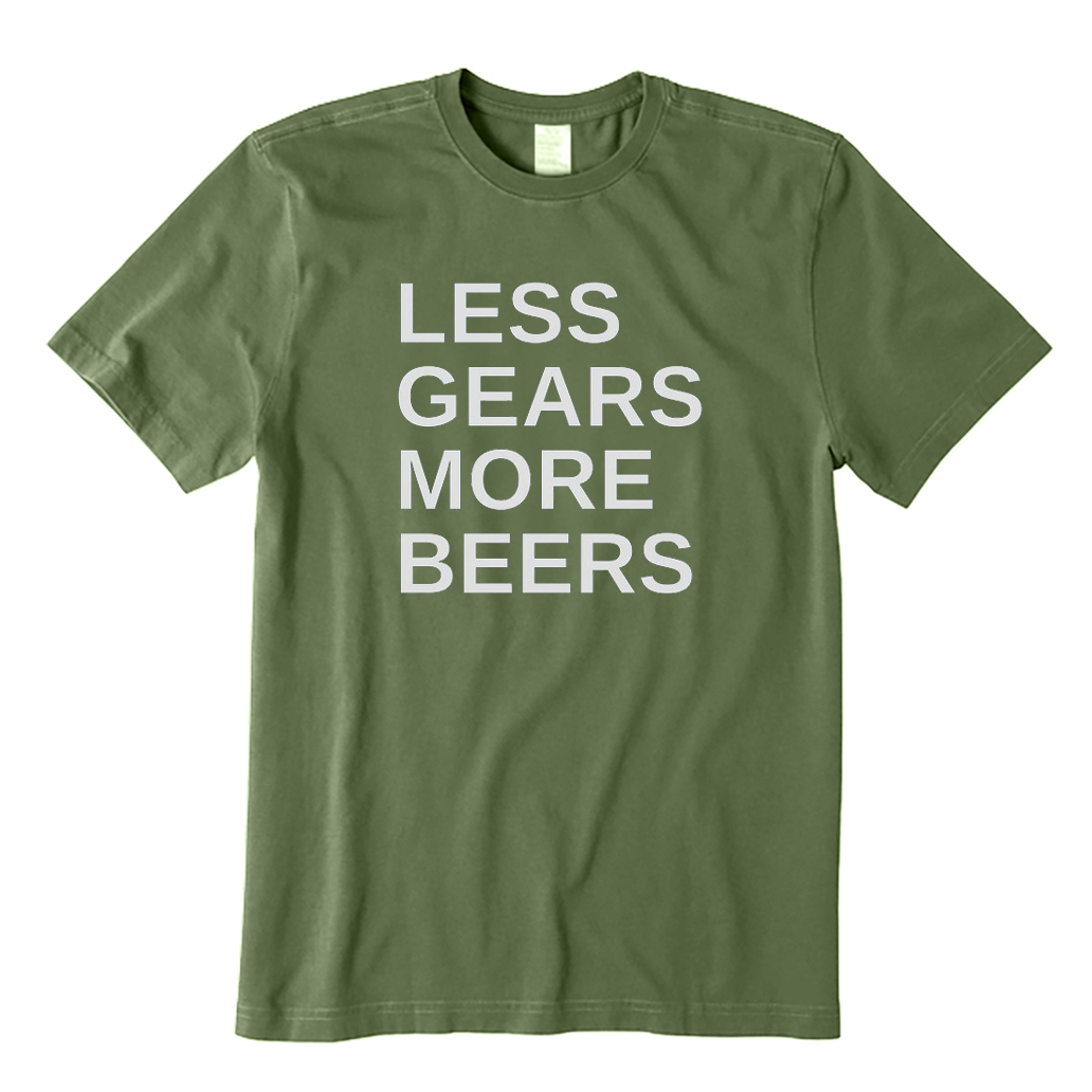 Less Gears More Beers Cycling T-Shirt