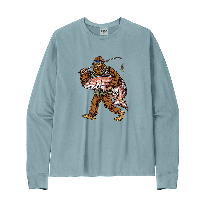 BIGFOOT FISHERMAN Long Sleeve T-Shirt
