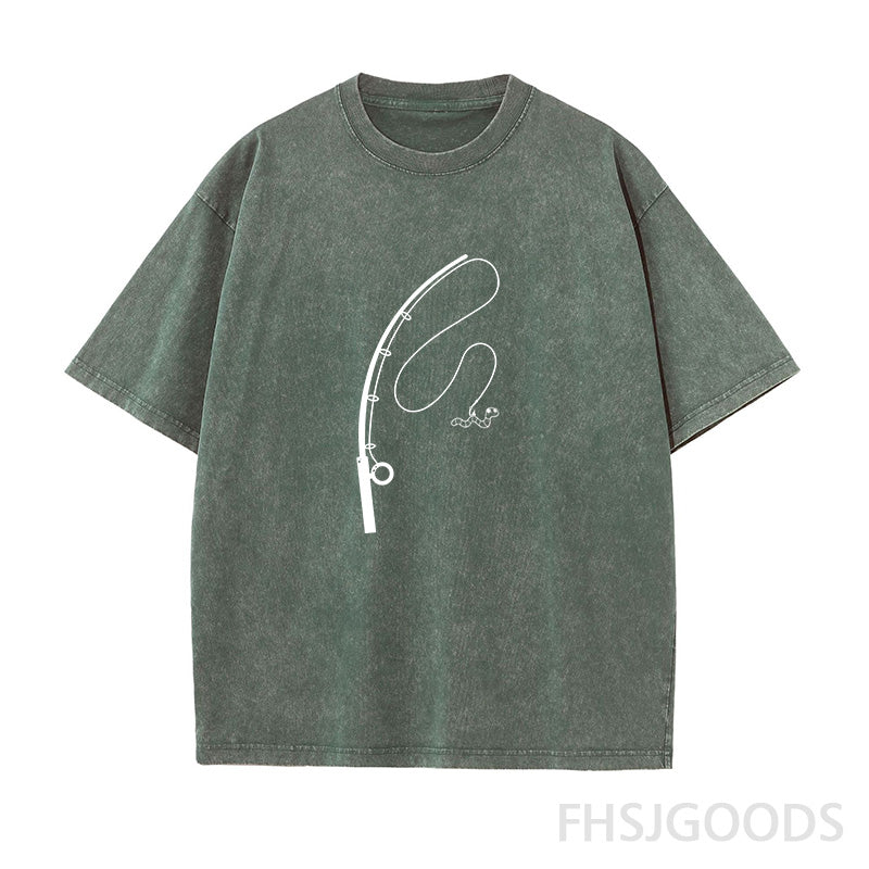 Fishing Unisex Distressed T-Shirt