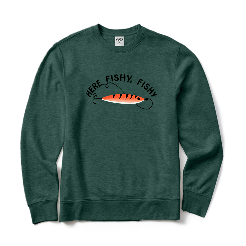 Here Fishy Fishy Crewneck Sweatshirt