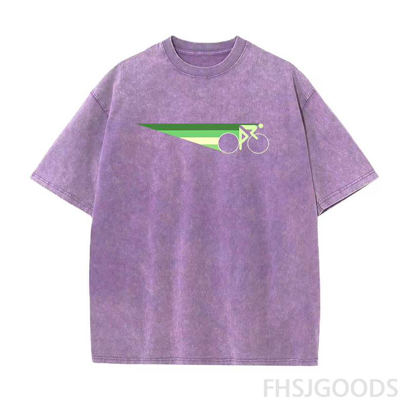 Bicycle Unisex Distressed T-Shirt