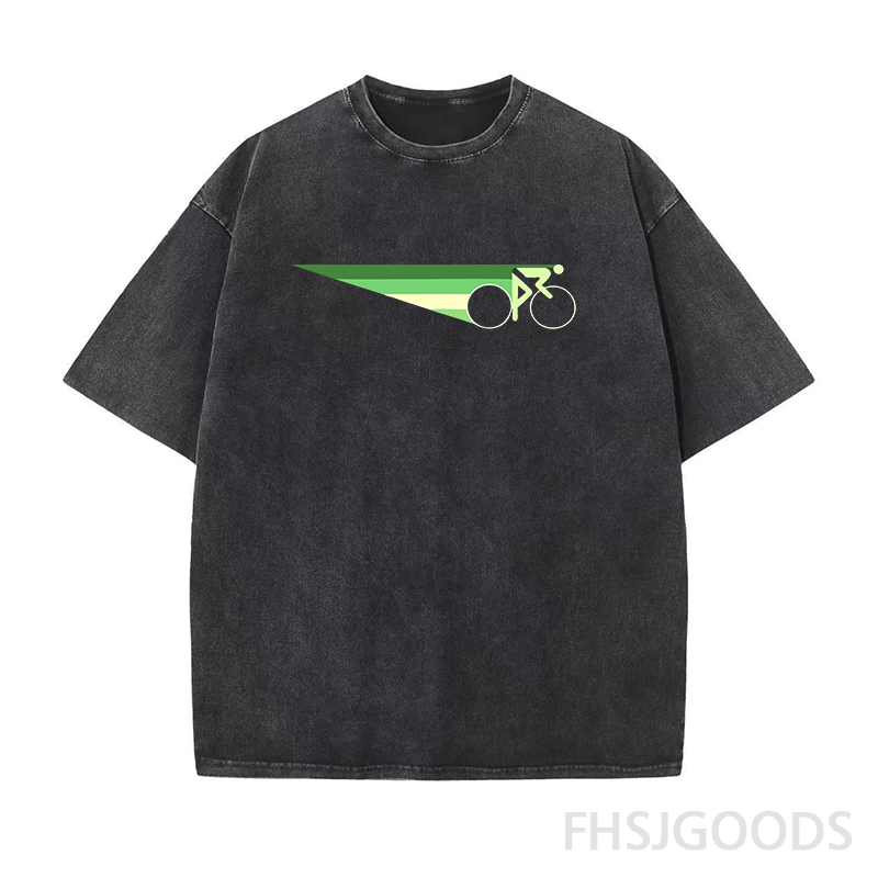 Bicycle Unisex Distressed T-Shirt