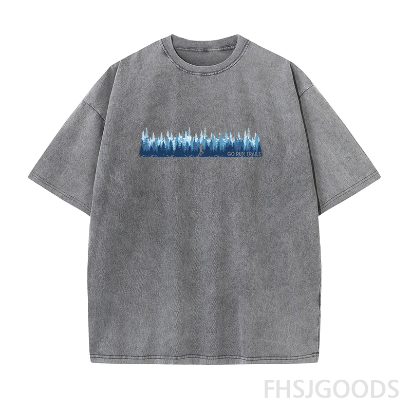 Go Run Trails Unisex Distressed T-Shirt