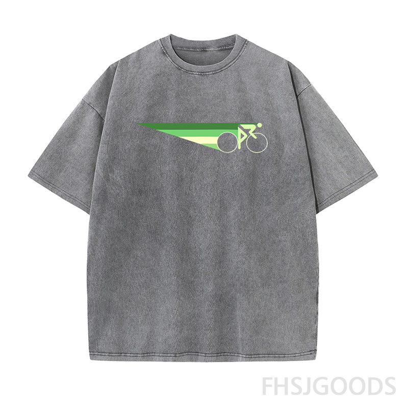 Bicycle Unisex Distressed T-Shirt
