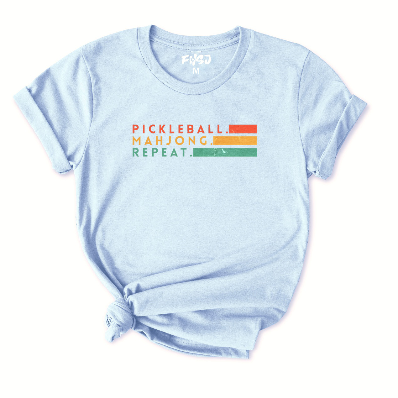 Pickleball Mahjong Repeat T-Shirt for Women