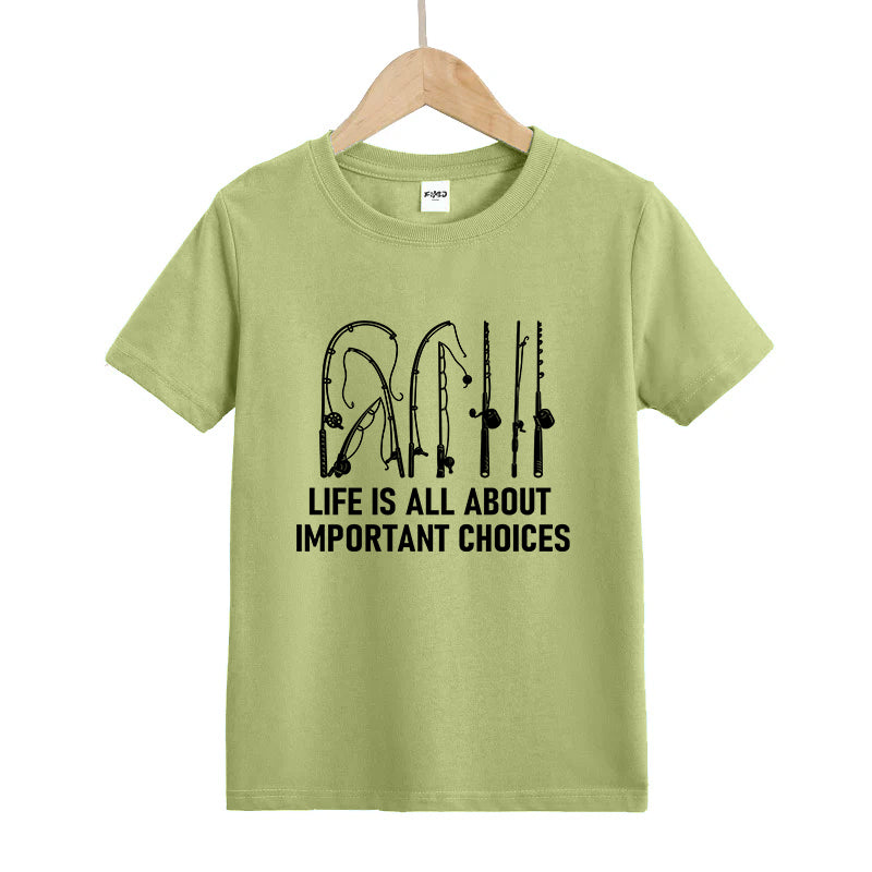 Life Is All About Important Choices Kid's T-Shirts