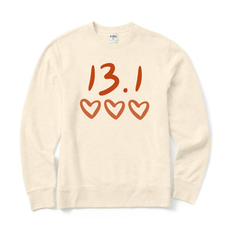 Half Marathon Runner Crewneck Sweatshirt