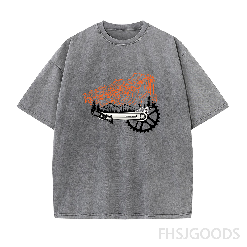 Chasing The Track BIKE Unisex Distressed T-Shirt