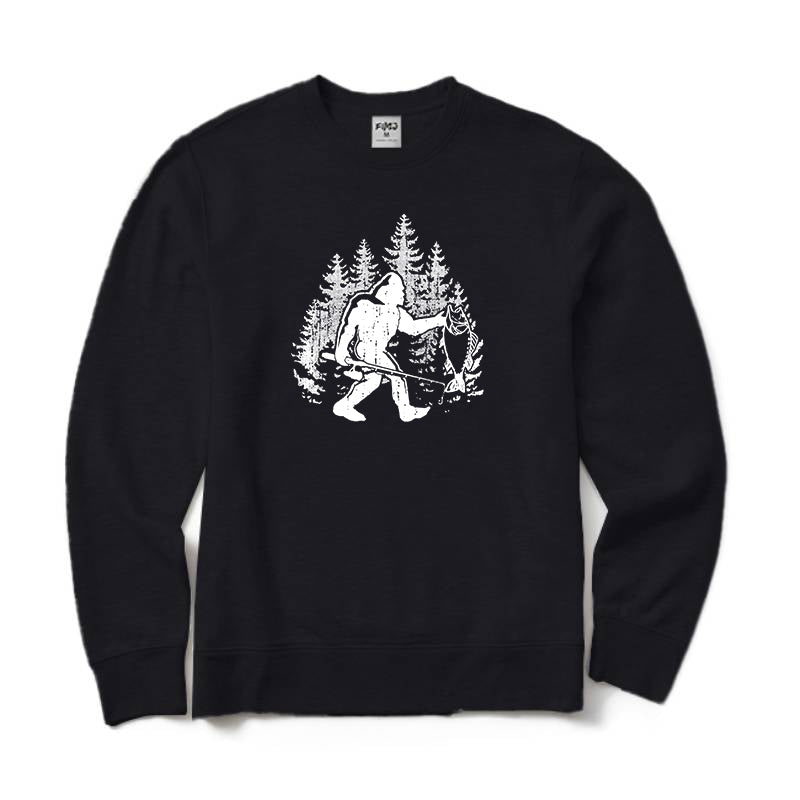 Bigfoot Fishing Crewneck Sweatshirt