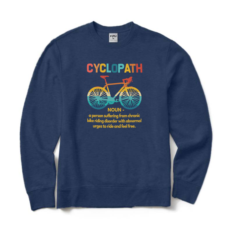Funny Cycling Crewneck Sweatshirt