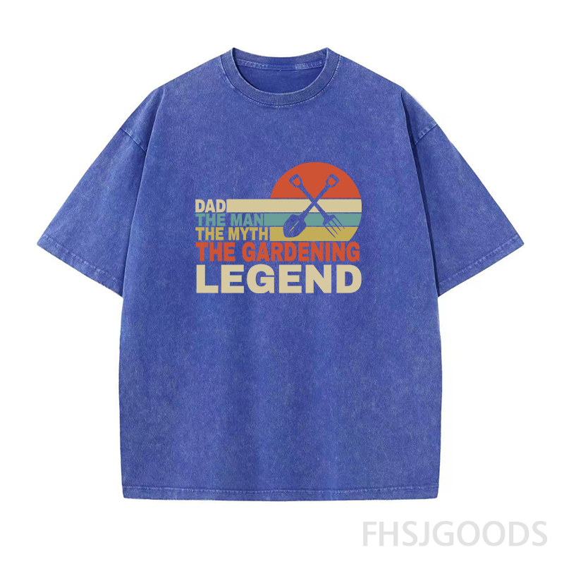 Dad The Man The Myth The Gardening Legend Unisex Distressed T-Shirt