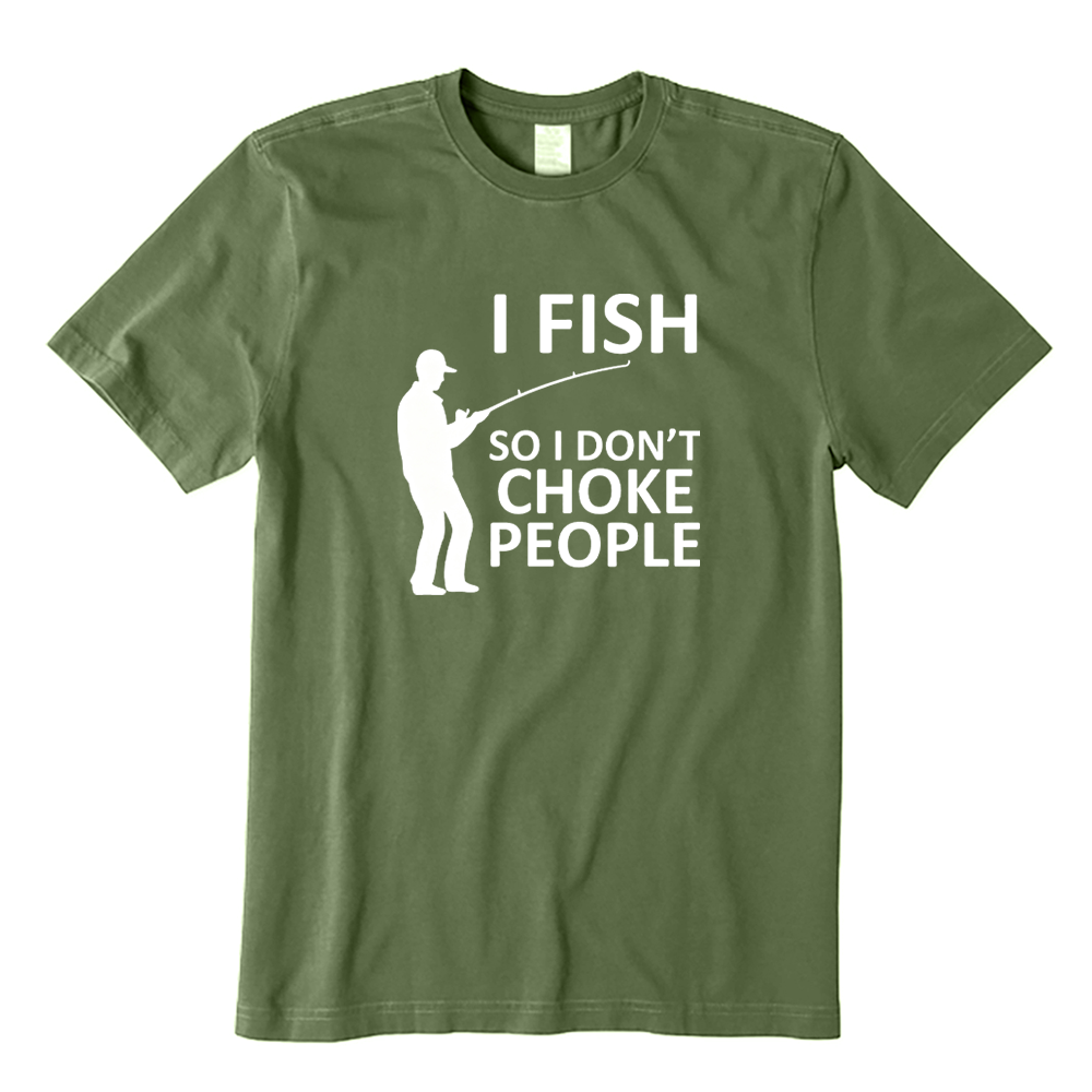 Retro I Fish So I Don't Choke People T-shirt