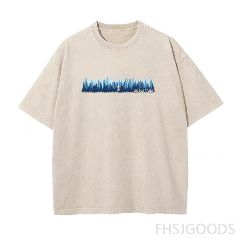 Go Run Trails Unisex Distressed T-Shirt