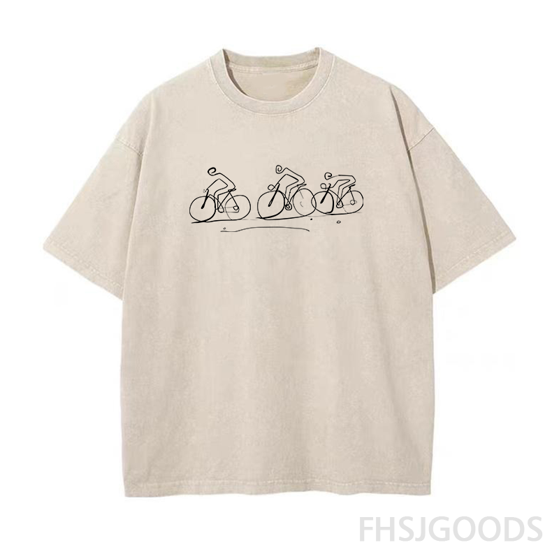 Cyclist Unisex Distressed T-Shirt