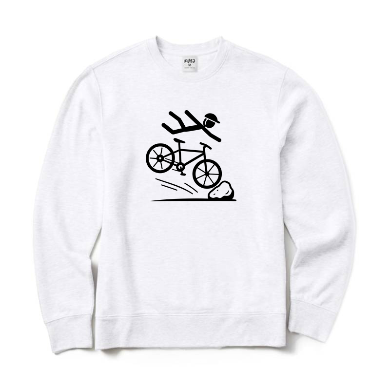 Mountain Bike Crash Cycling Crewneck Sweatshirt