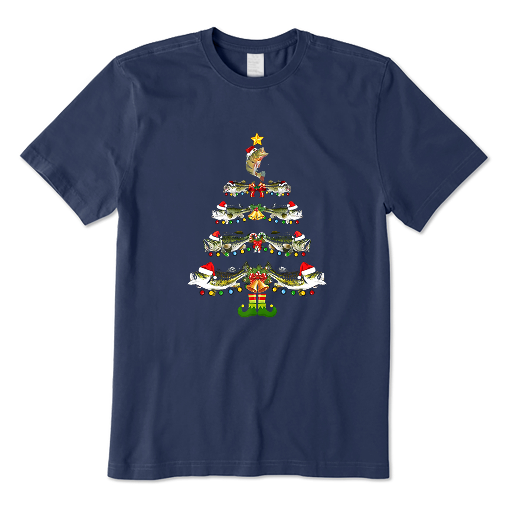CHRISTMAS TREE MERRY FISHMAS T-Shirt