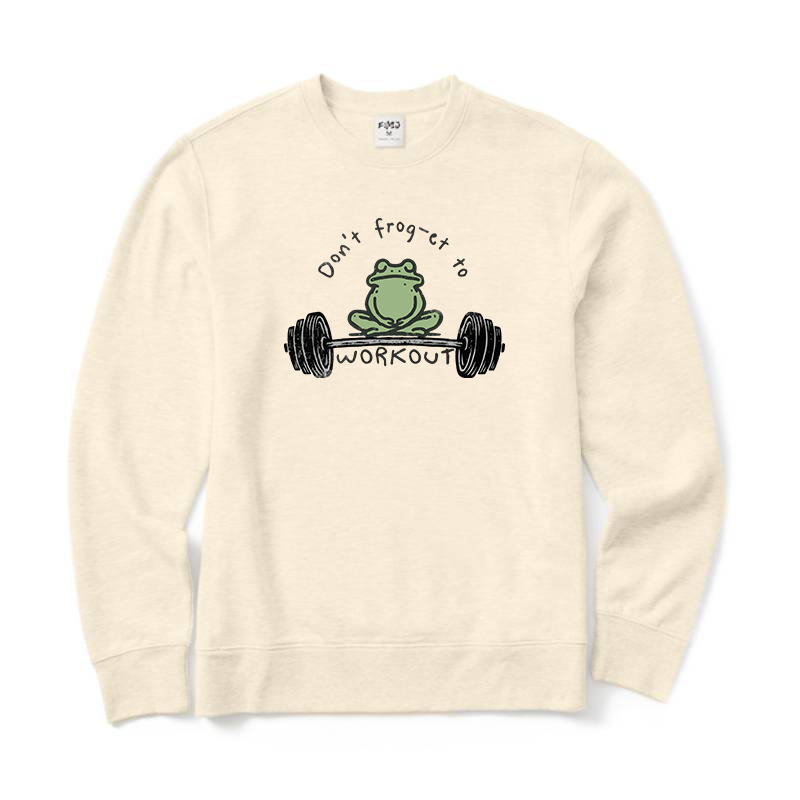 Don't Frog-et To Workout Crewneck Sweatshirt