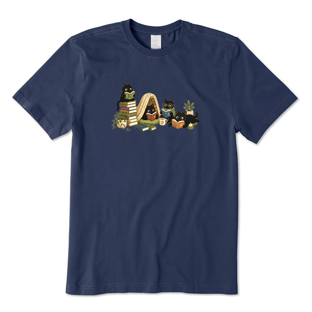 Reading Black Cats T-shirt