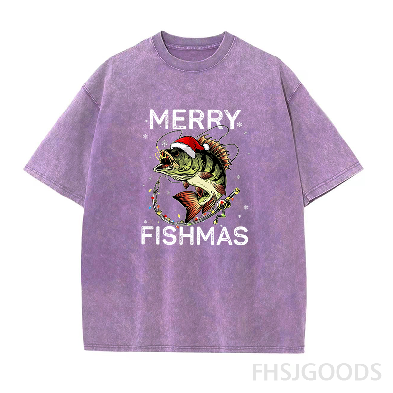 Merry Christmas Unisex Distressed T-Shirt