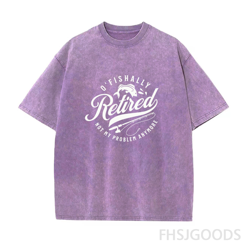 O’Fishally Retired Unisex Distressed T-Shirt