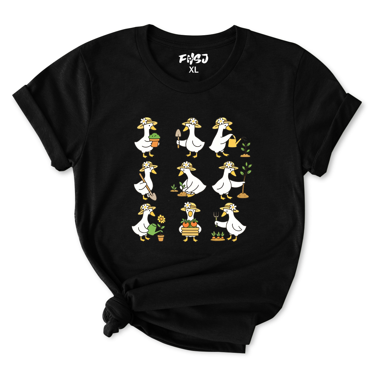 Cute Goose Gardening T-Shirt for Women