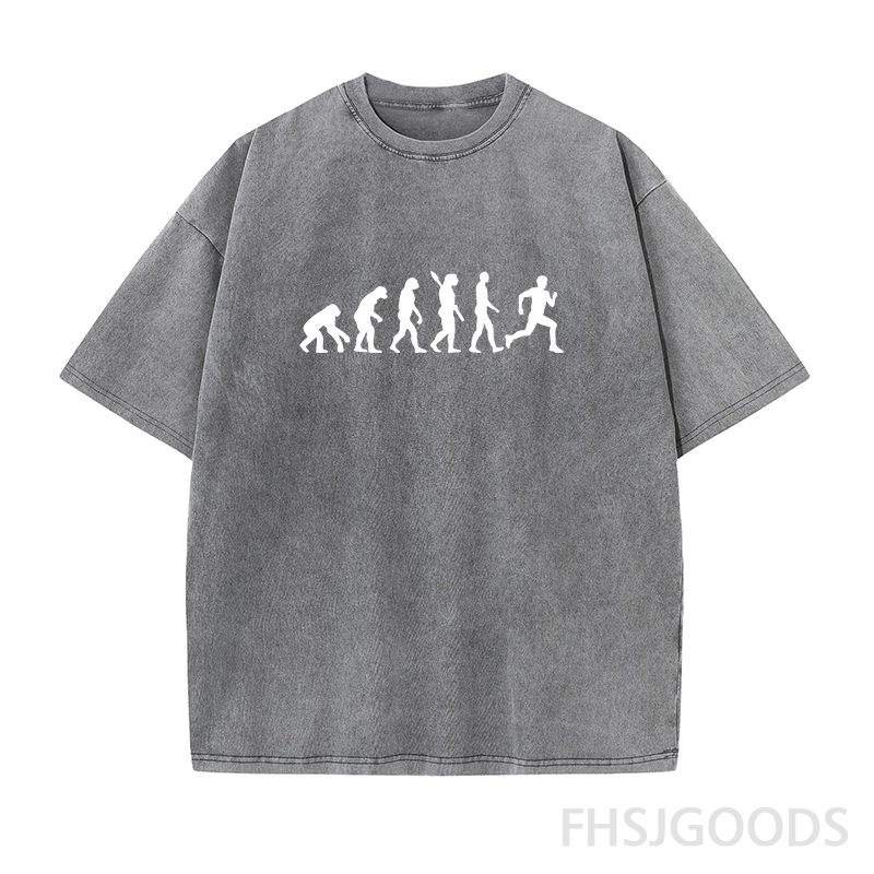 Evolution Run Unisex Distressed T-Shirt