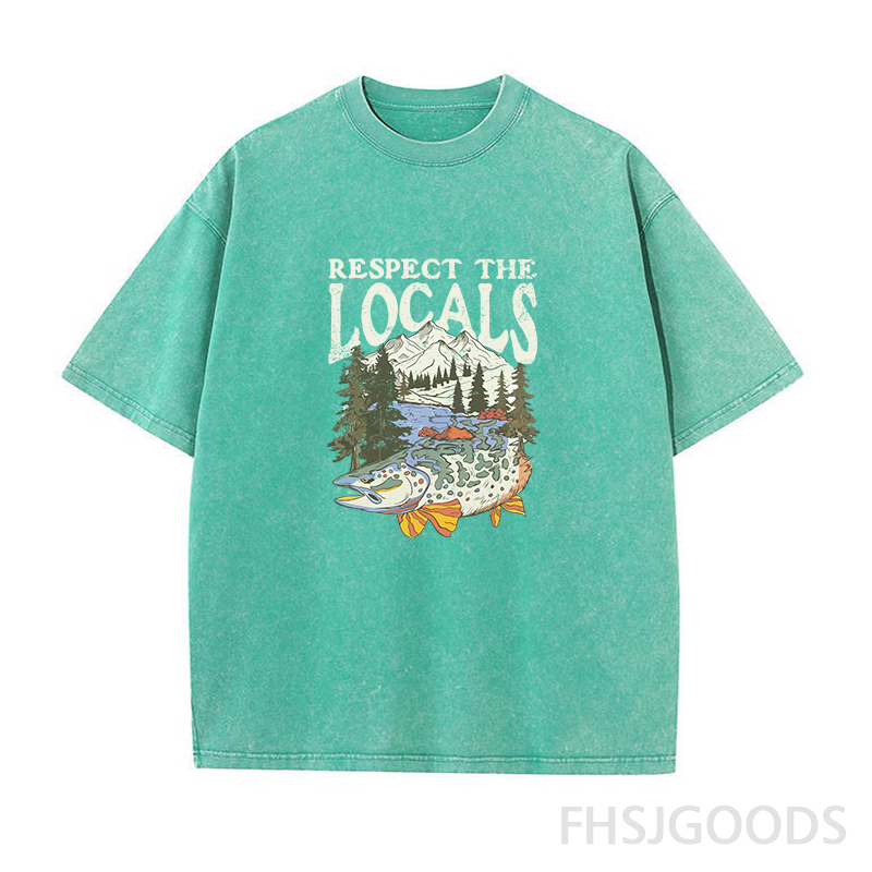 Respect The Locals Unisex Distressed T-Shirt