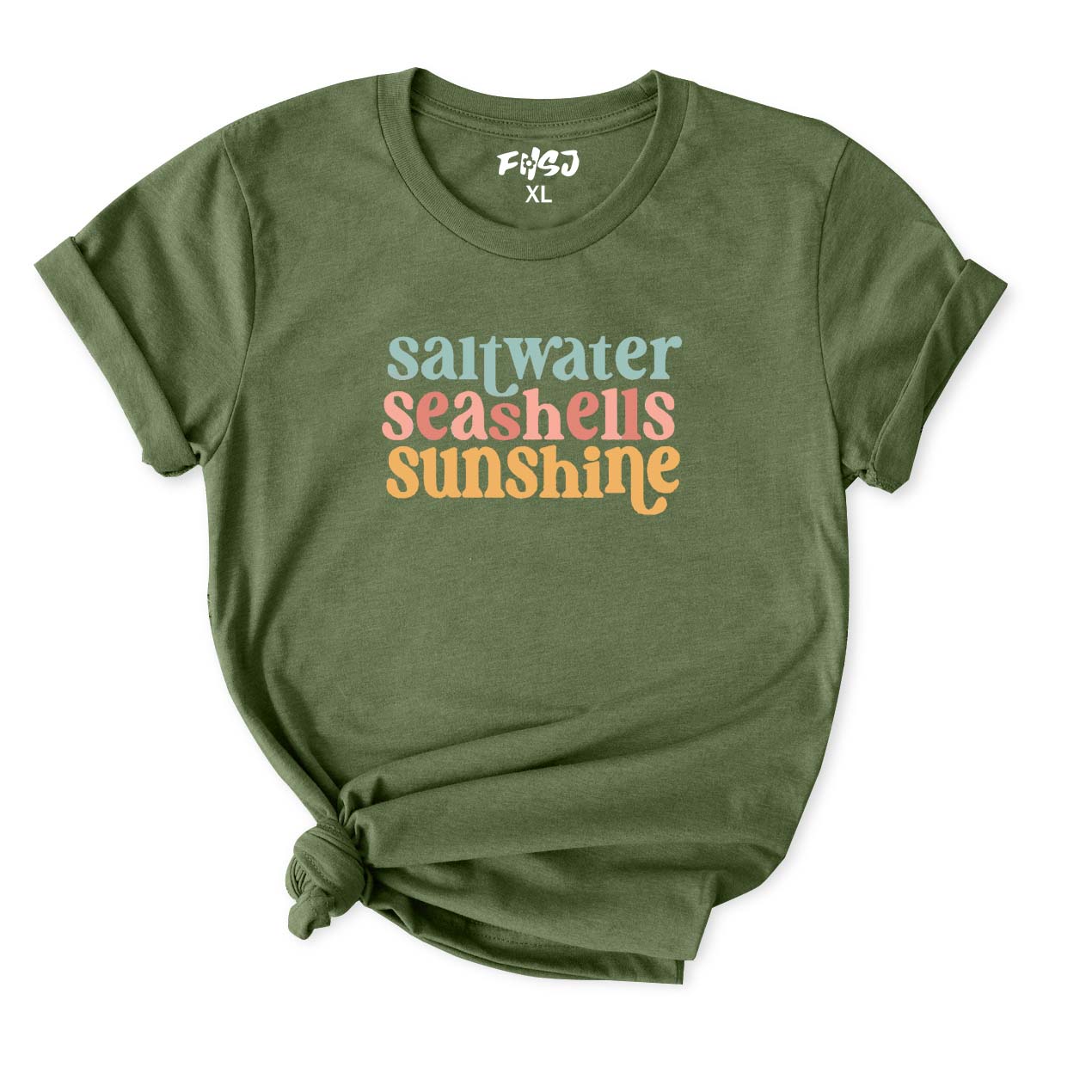 Saltwater Seashells Sunshine T-Shirt for Women