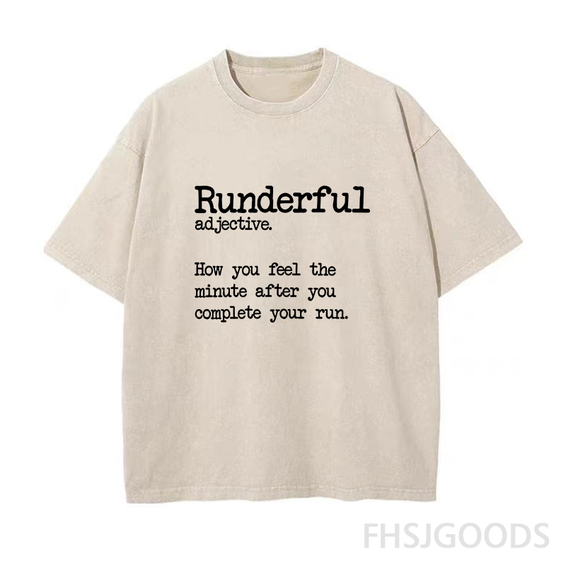 Funny Running Unisex Distressed T-Shirt