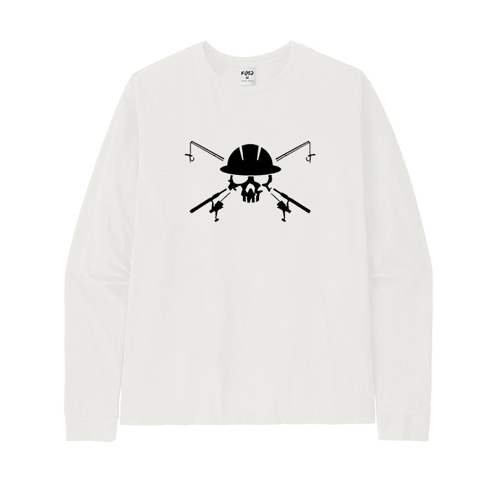 Fishing Skull and Poles Long Sleeve T-shirt