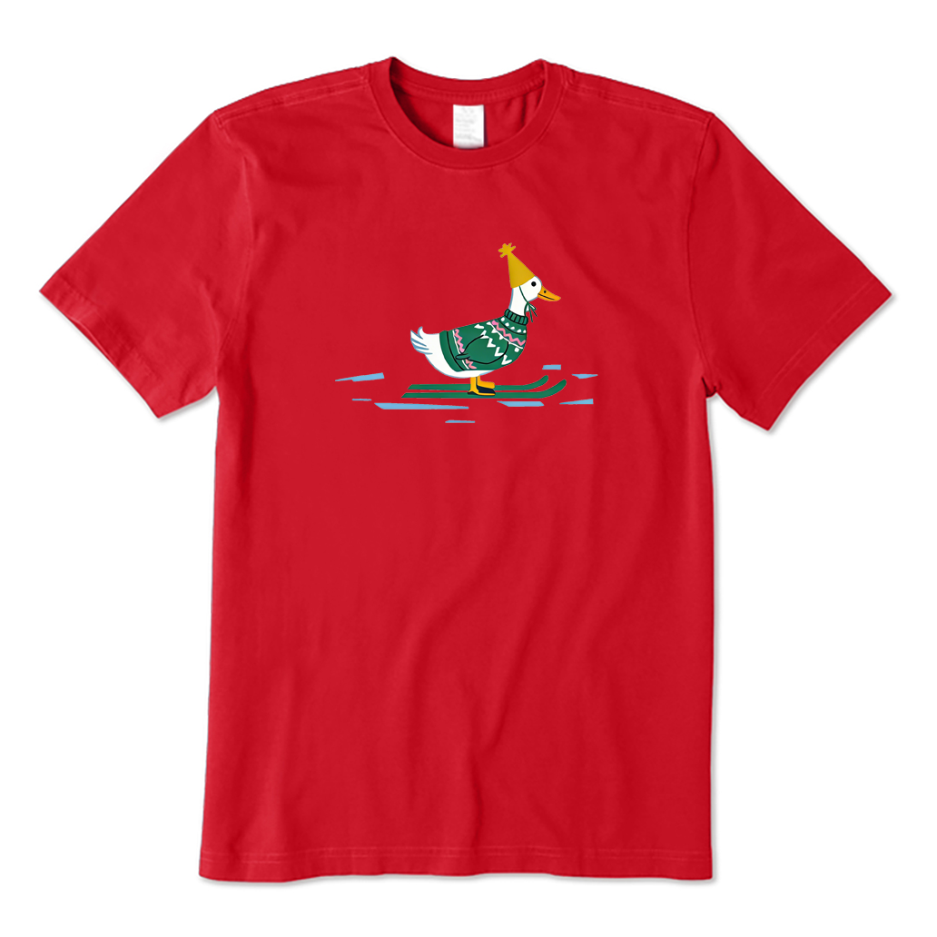 Skiing Duck T-shirt