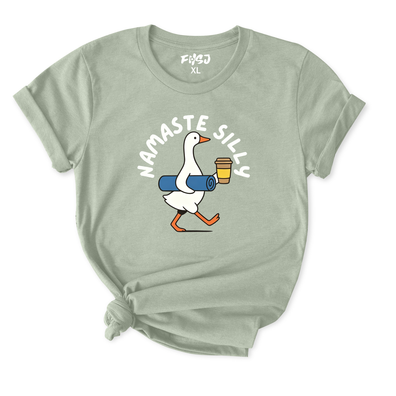 Namaste Silly Yoga Goose T-Shirt for Women