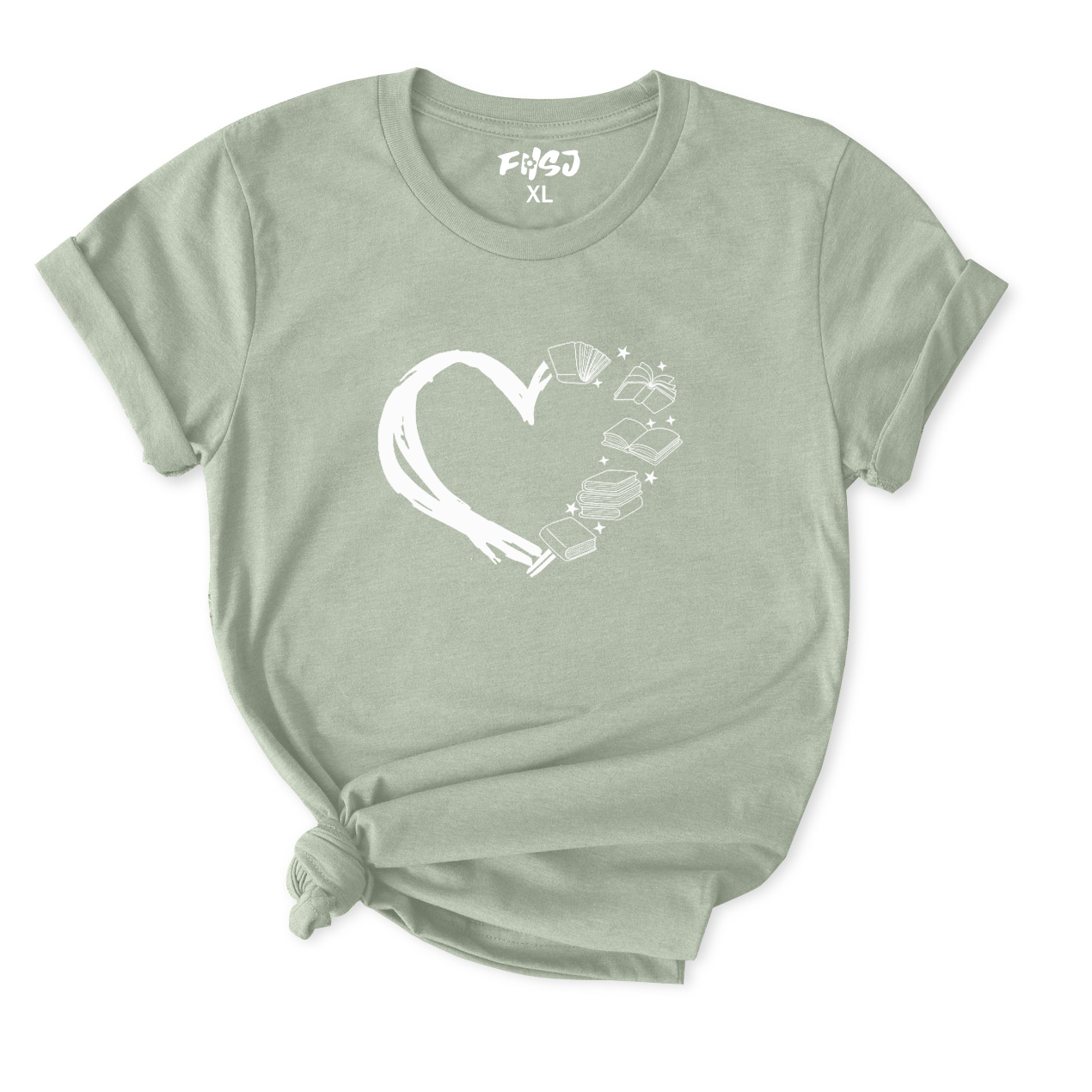 Heart of Books T-Shirt for Women