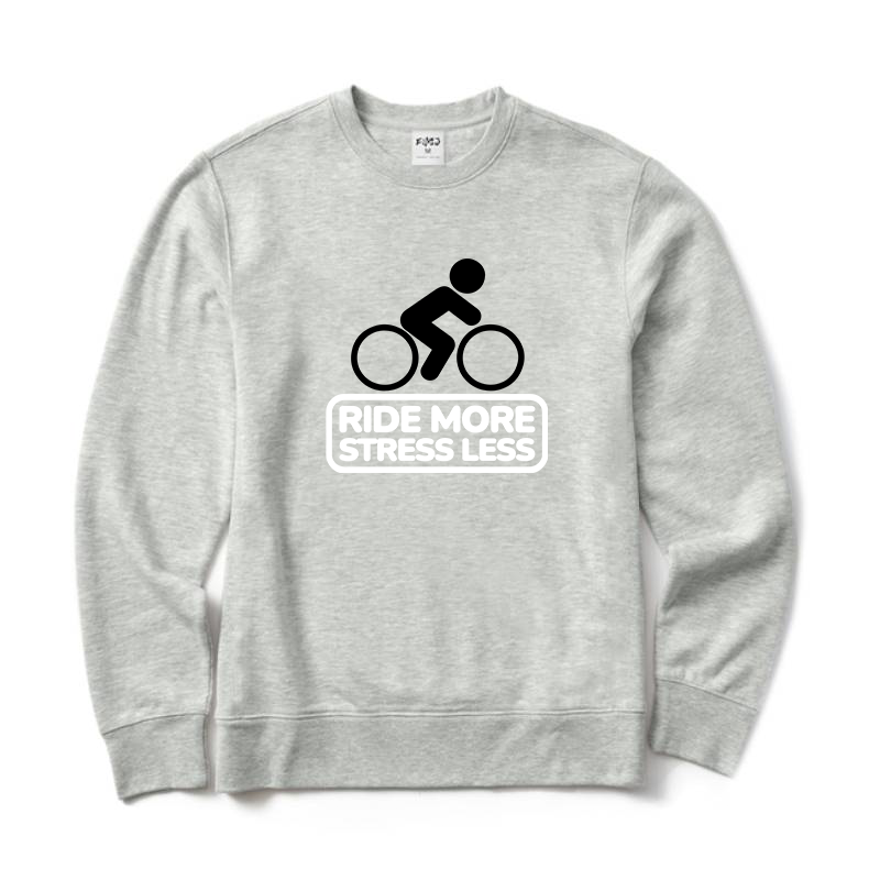 Ride More Stress Less Crewneck Sweatshirt