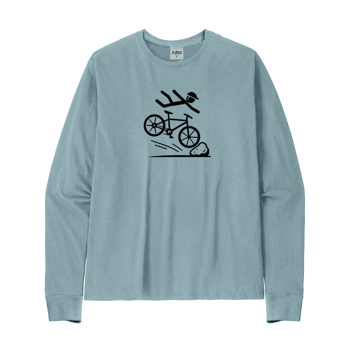 Mountain Bike Crash Cycling Long Sleeve T-Shirt