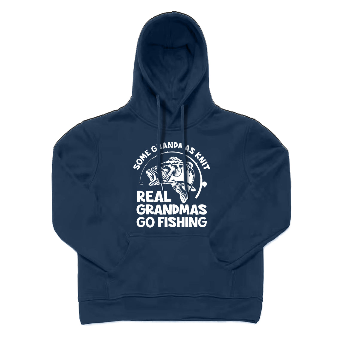 Real Grandmas Go Fishing Hoodie