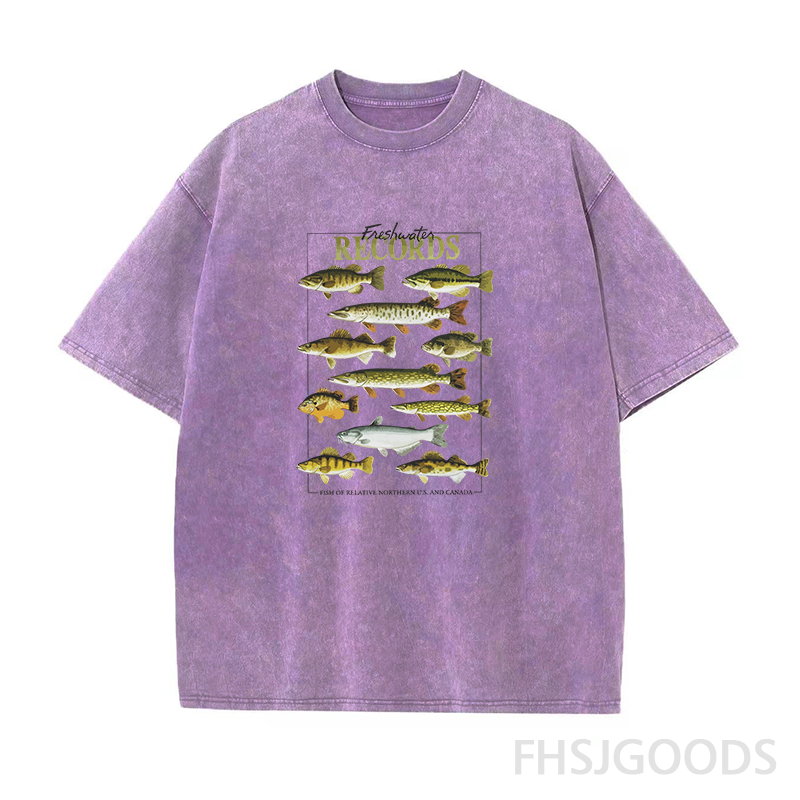 Freshwater Records Unisex Distressed T-Shirt
