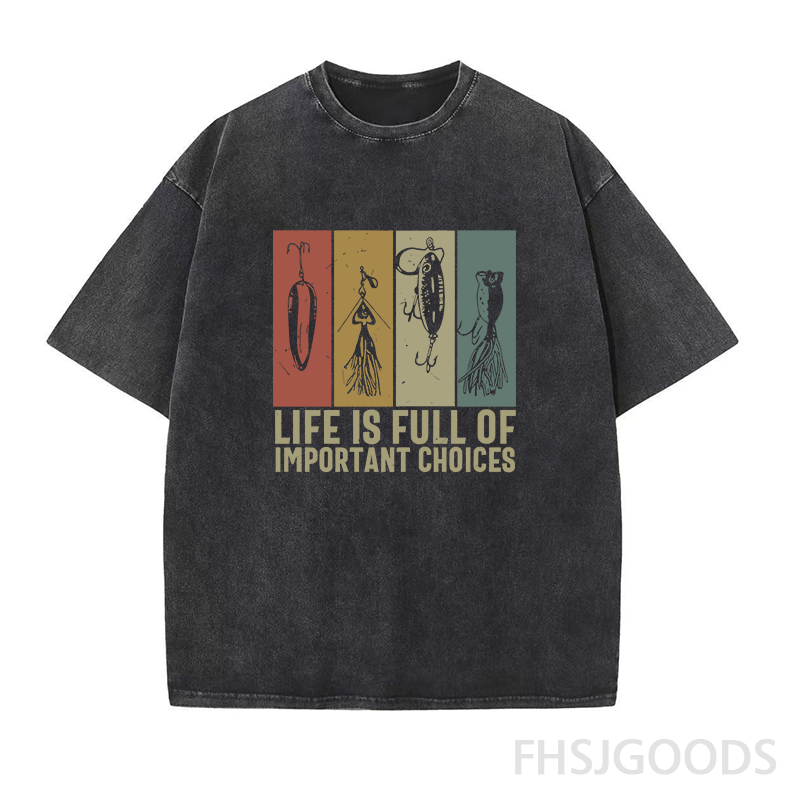 Life Is Full of Important Choices Unisex Distressed T-Shirt